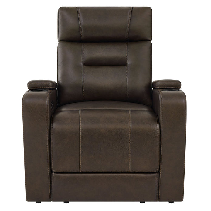 Barcalounger Top-grain Leather Zero Gravity Home Theater Power Recliner