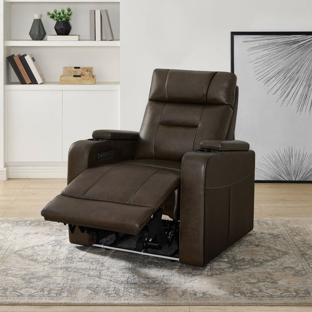 Barcalounger Top-grain Leather Zero Gravity Home Theater Power Recliner