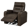 Barcalounger Top-grain Leather Zero Gravity Home Theater Power Recliner