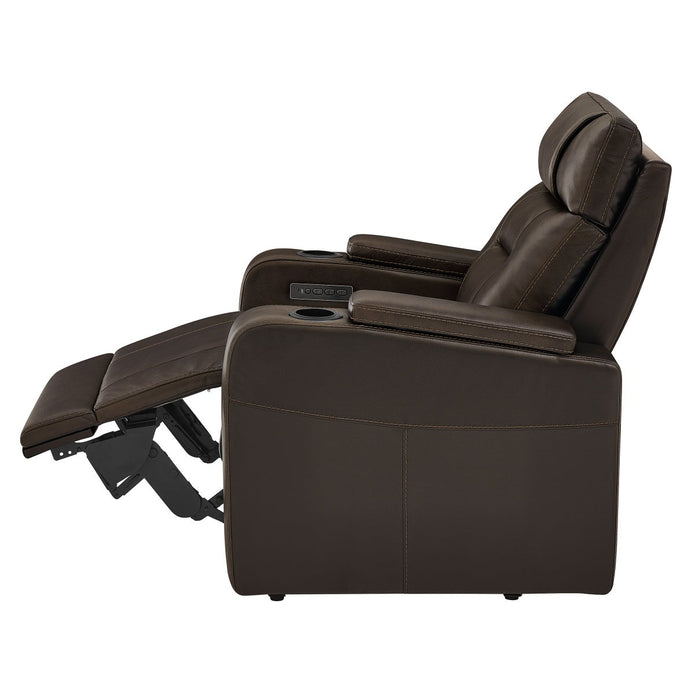 Barcalounger Top-grain Leather Zero Gravity Home Theater Power Recliner
