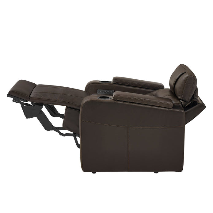 Barcalounger Top-grain Leather Zero Gravity Home Theater Power Recliner