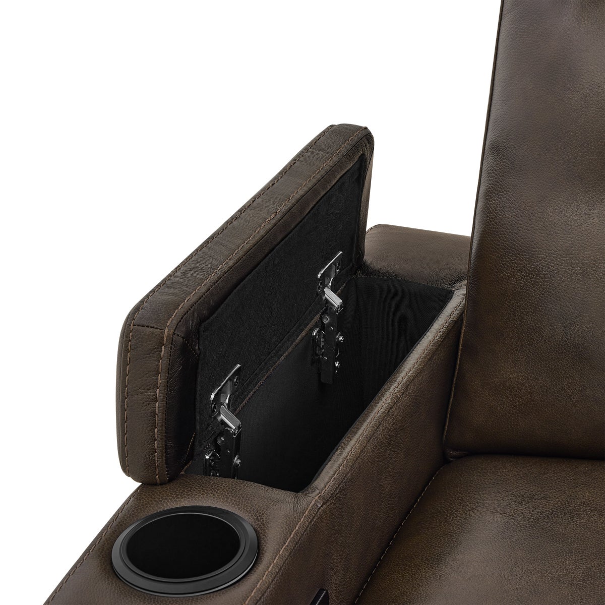 Barcalounger Top-grain Leather Zero Gravity Home Theater Power Recliner