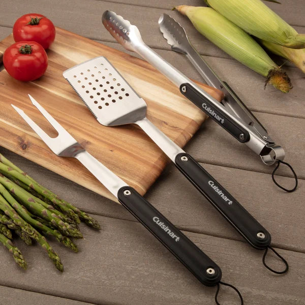 Cuisinart Magnetic BBQ Tool Set, 3-piece