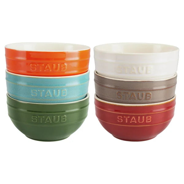 Staub Stoneware Pinch Bowl Set, 6-piece