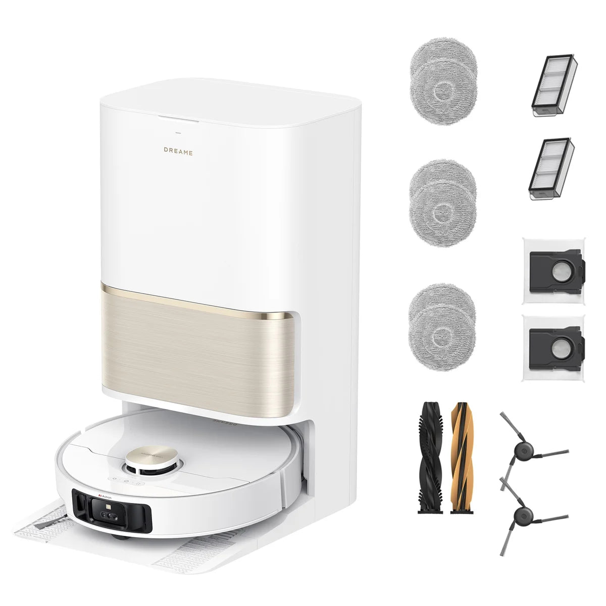 Dreame GoVac 600 Robotic 4 in 1 Vacuum / Mop with Accessory Pack Bundle