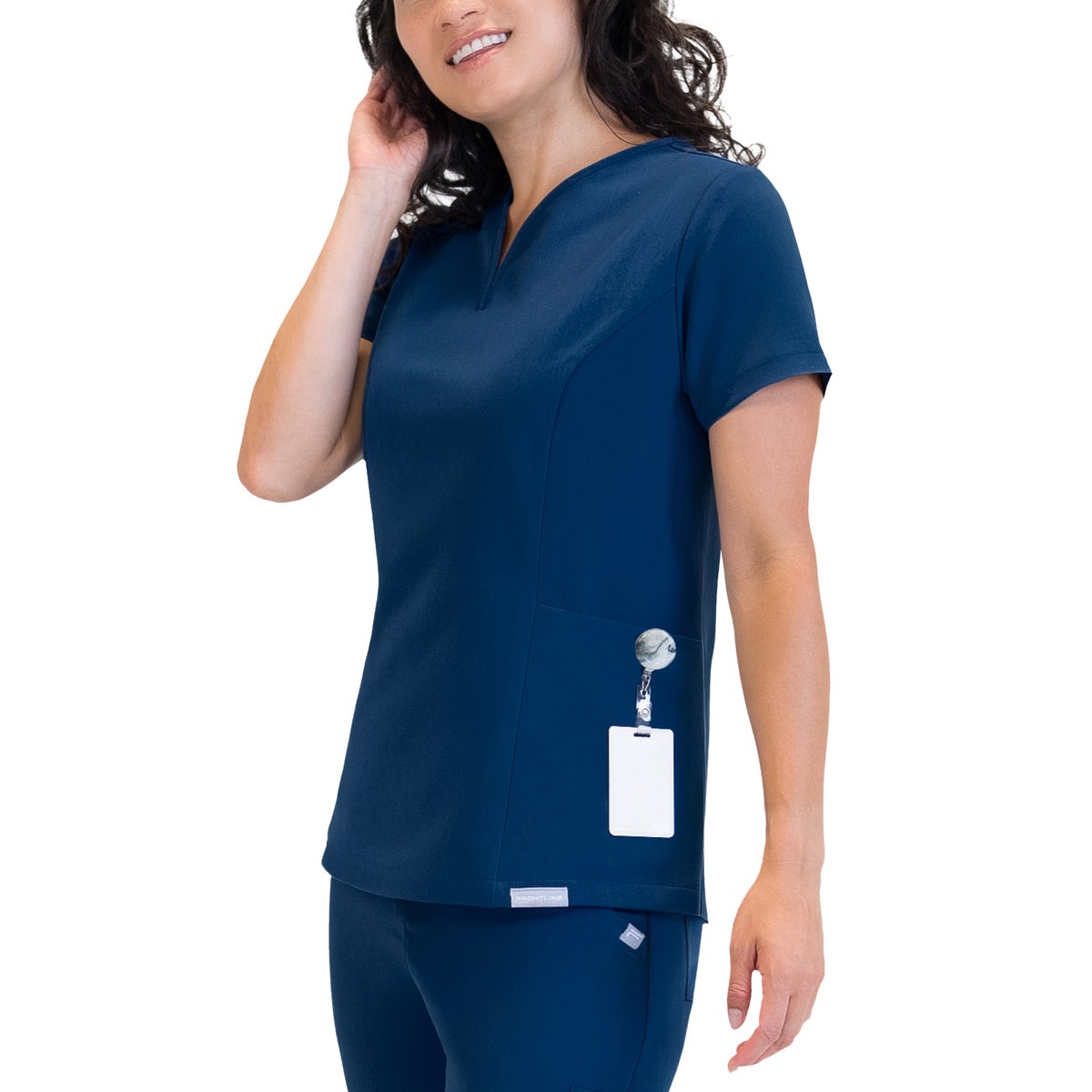Frontline Women's Two Pocket V-Neck Scrub Top