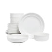 Over & Back Porcelain Dinnerware Set, 12-pieces