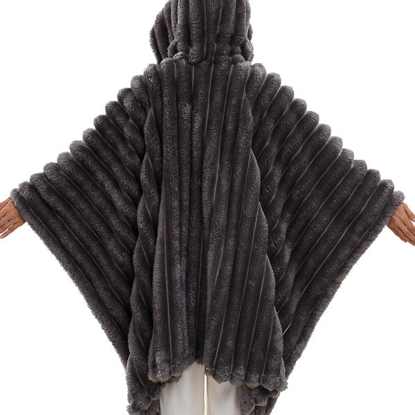 Frye Plush Faux Fur Wearable Throw