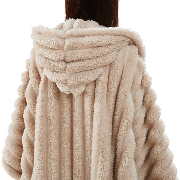 Frye Plush Faux Fur Wearable Throw