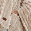 Frye Plush Faux Fur Wearable Throw