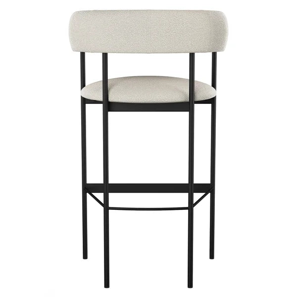 Amisco Julius Counter Stool Black Metal Frame
