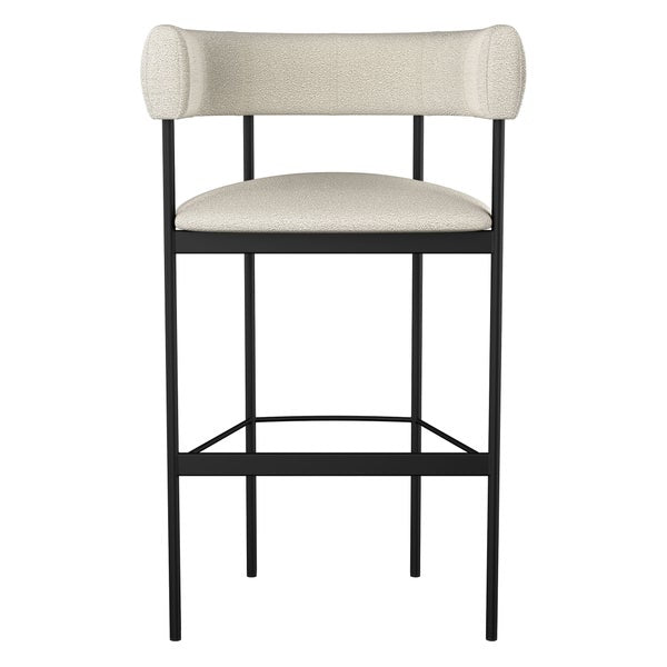 Amisco Julius Counter Stool Black Metal Frame
