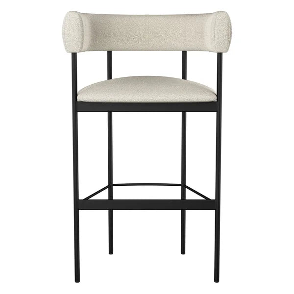 Amisco Julius Counter Stool Black Metal Frame