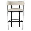 Amisco Julius Counter Stool Black Metal Frame