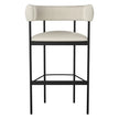 Amisco Julius Counter Stool Black Metal Frame
