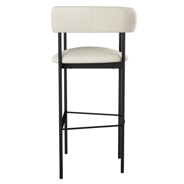 Amisco Julius Counter Stool Black Metal Frame