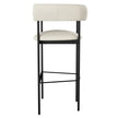 Amisco Julius Counter Stool Black Metal Frame
