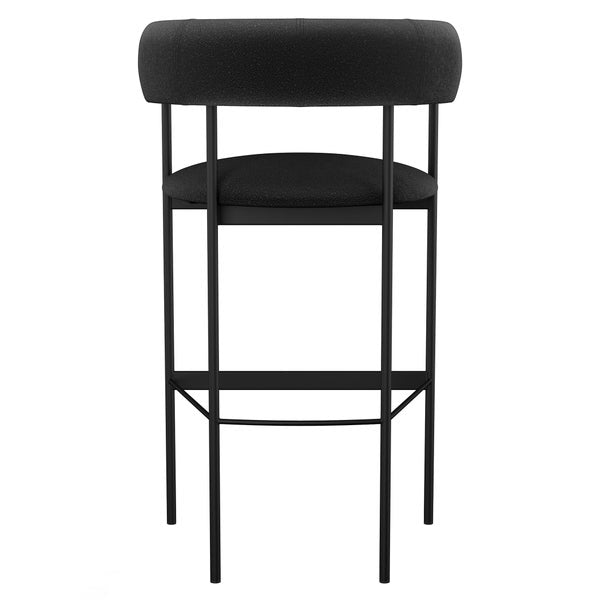 Amisco Julius Counter Stool Black Metal Frame