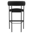 Amisco Julius Counter Stool Black Metal Frame
