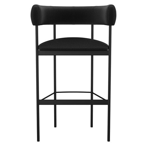 Amisco Julius Counter Stool Black Metal Frame