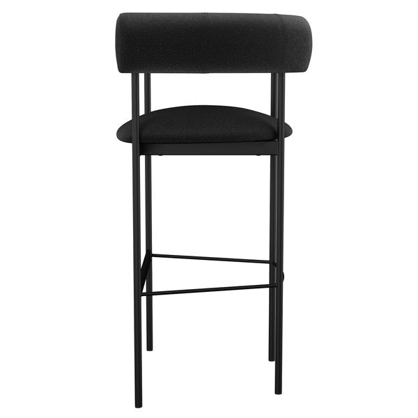 Amisco Julius Counter Stool Black Metal Frame