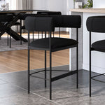 Amisco Julius Counter Stool Black Metal Frame