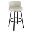 Amisco Cristina Swivel Counter Stool Black Metal Frame