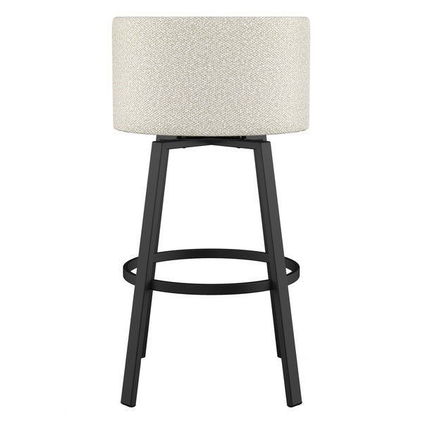 Amisco Cristina Swivel Counter Stool Black Metal Frame