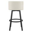 Amisco Cristina Swivel Counter Stool Black Metal Frame