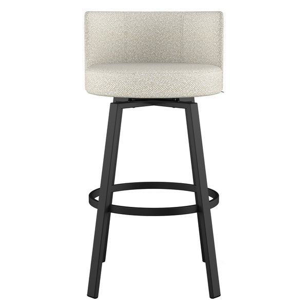 Amisco Cristina Swivel Counter Stool Black Metal Frame