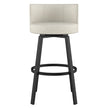 Amisco Cristina Swivel Counter Stool Black Metal Frame