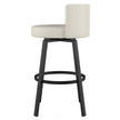 Amisco Cristina Swivel Counter Stool Black Metal Frame