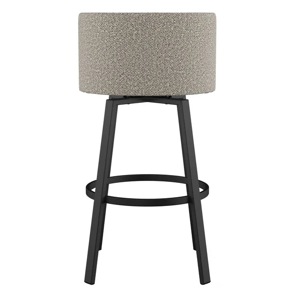 Amisco Cristina Swivel Counter Stool Black Metal Frame