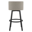 Amisco Cristina Swivel Counter Stool Black Metal Frame