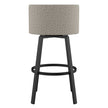 Amisco Cristina Swivel Counter Stool Black Metal Frame