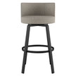 Amisco Cristina Swivel Counter Stool Black Metal Frame