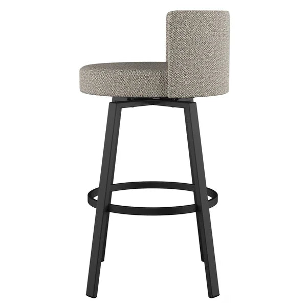 Amisco Cristina Swivel Counter Stool Black Metal Frame