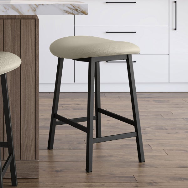 Amisco Winston Counter Stool Black Metal