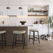 Amisco Winston Counter Stool Black Metal