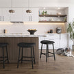 Amisco Winston Counter Stool Black Metal