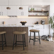Amisco Winston Counter Stool Black Metal