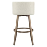 Amisco Cristina Swivel Counter Stool, Bronze Metal Frame