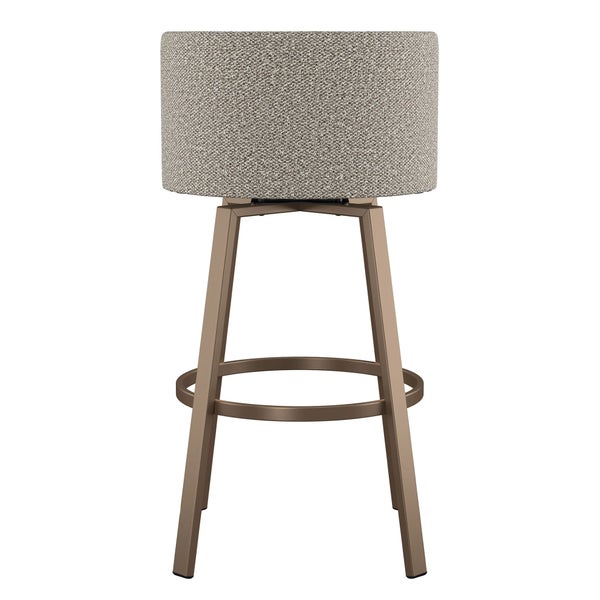 Amisco Cristina Swivel Counter Stool, Bronze Metal Frame