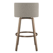 Amisco Cristina Swivel Counter Stool, Bronze Metal Frame