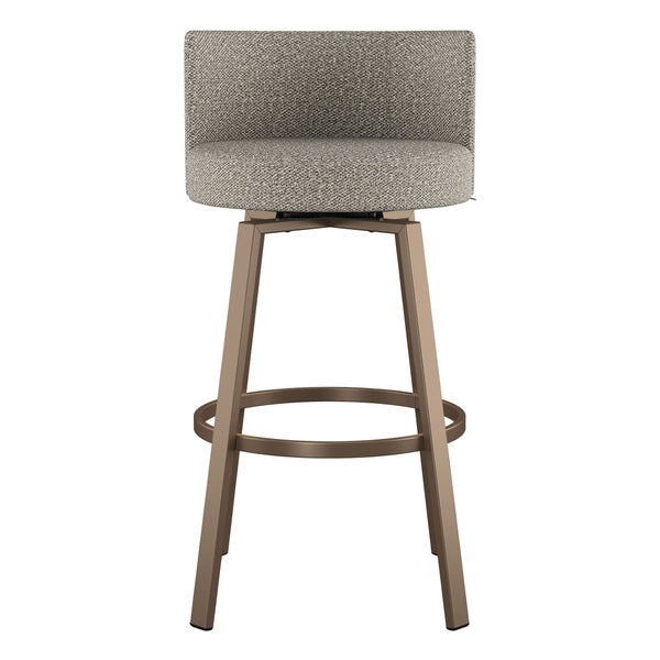 Amisco Cristina Swivel Counter Stool, Bronze Metal Frame
