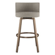 Amisco Cristina Swivel Counter Stool, Bronze Metal Frame