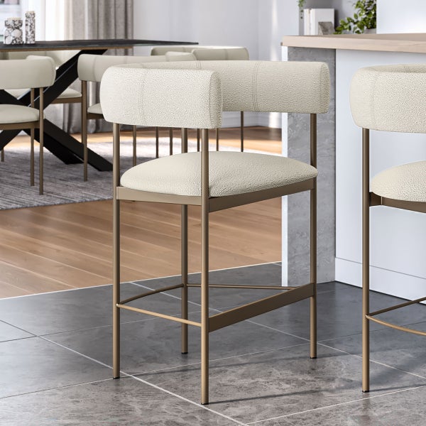 Amisco Julius Counter Stool Bronze Metal Frame