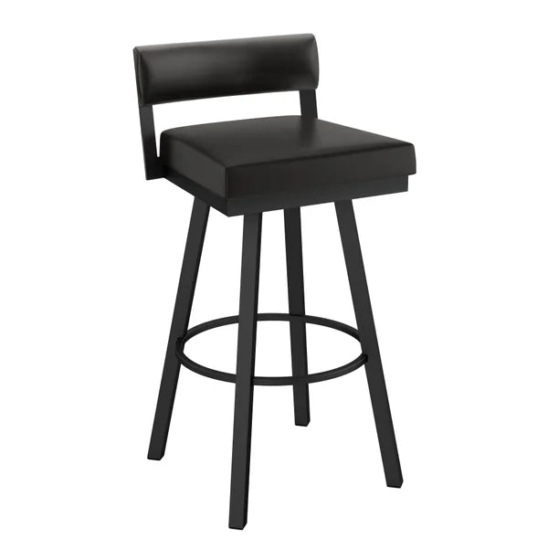 Amisco Travis Swivel Counter Stool, Black