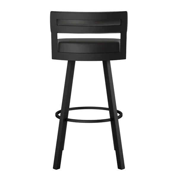 Amisco Travis Swivel Counter Stool, Black