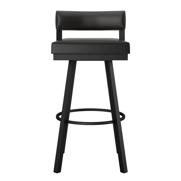 Amisco Travis Swivel Counter Stool, Black